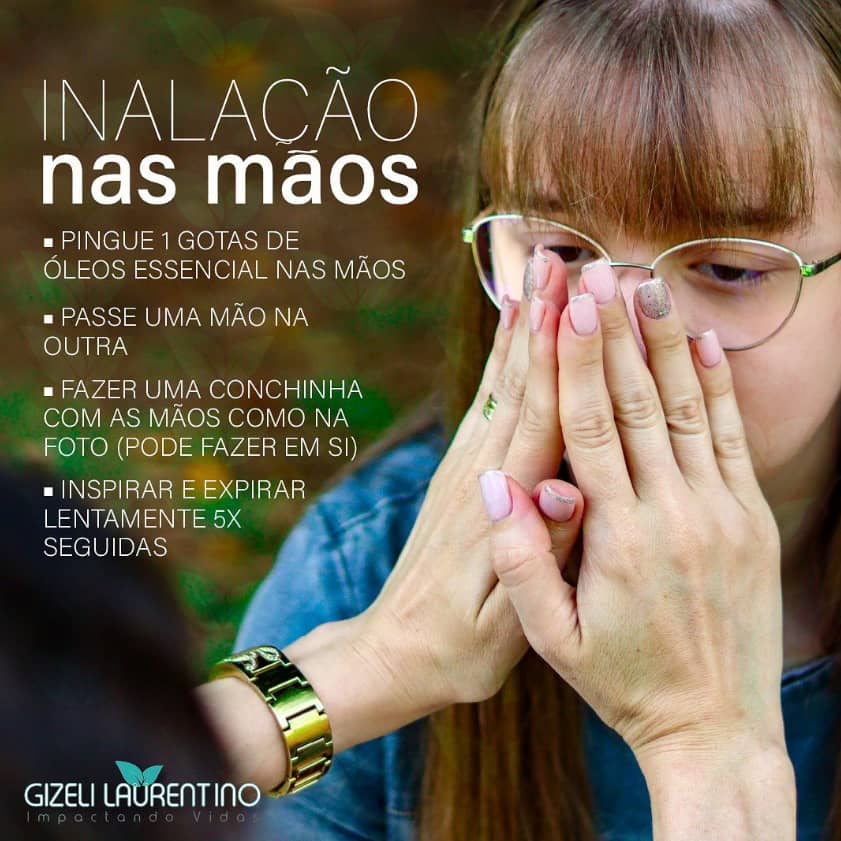 Inalação na Mãos